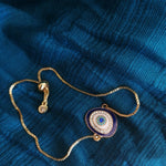 Evil Eye Amulet Gold Bracelet