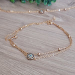 Evil Eye Amulet Gold Anklet