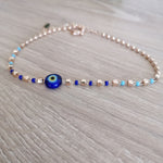 Evil Eye Amulet Bead Anklet