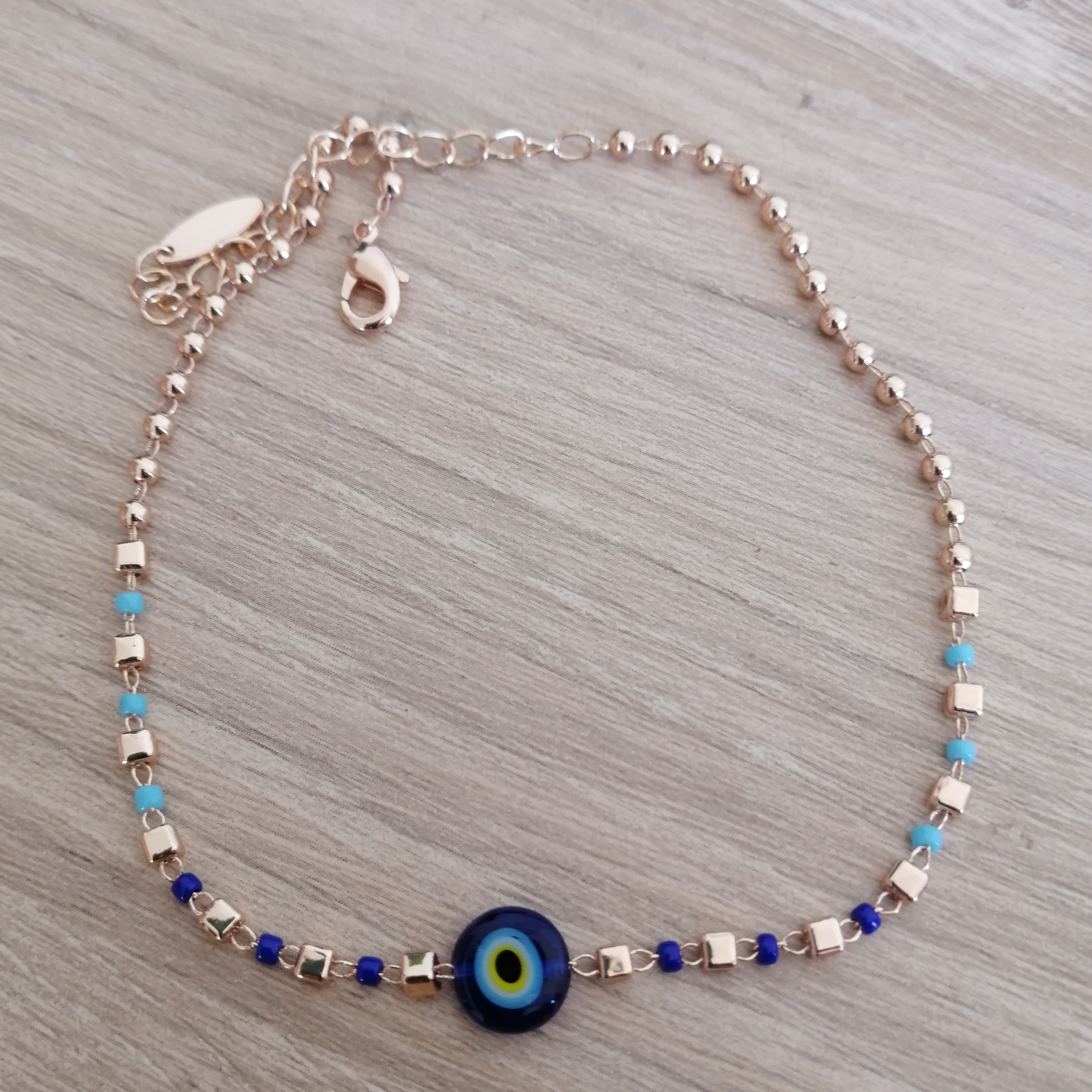 Evil Eye Amulet Bead Anklet