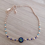 Evil Eye Amulet Bead Anklet